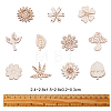 100Pcs Unfinished Wood Piece Decorations WOOD-CJ0001-54-2