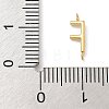 304 Stainless Steel Letter Connector Charms STAS-M108-01G-06-3