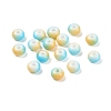 Opaque Spray Painted Glass Beads GLAA-G118-01-2