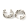 Brass Cuff Earrings for Women EJEW-C104-128P-2