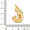 304 Stainless Steel Rhinestone Pendants STAS-L308-08G-3