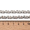 Brass Micro Pave Cubic Zirconia Geometric Tennis Necklaces NJEW-C121-02A-P-5