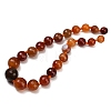 Dyed & Heated Natural Agate Graduated Beads Strands GG-CBA007A-D11-01A-3