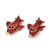 304 Stainless Steel Enamel Pendants STAS-F347-09G-1