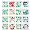 Plastic Drawing Painting Stencils Templates Sets DIY-WH0172-201-1