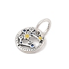 Luminous 925 Sterling Silver Rhinestone Constellation Charms STER-H114-01AS-012-2