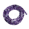 Natural Purple Fluorite Beads Strands G-P553-E02-01-3