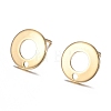 304 Stainless Steel Stud Earring Findings X-STAS-H104-01G-1