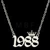 Crown Birth Year 201 Stainless Steel Pendant Necklaces for Women FS-WG4E8F2-49-1