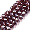 Electroplate Glass Beads Strands EGLA-A044-T6mm-A13-1
