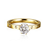 201 Stainless Steel Rhinestone Finger Rings for Women FS-WGA8964-12-1