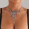 Gothic Style lloy Spike and Cross Bib Necklaces for Women FS-WGA9465-01-1