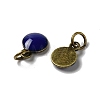 Brass Ename Charms KK-H487-22AB-03-2