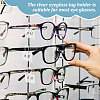 AHADERMAKER 100Pcs Transparent PVC Glasses Price Tags Sleeve CDIS-GA0001-03-5