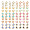  200Pcs 10 Colors Plating Acrylic Cabochons OACR-TA0001-17-11