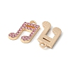 Alloy Rhinestone Pendants PALLOY-E775-04G-2