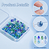 160Pcs 8 Colors Electroplate Glass Beads Strands GLAA-PH0003-31A-4