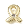 Brass Micro Pave Clear Cubic Zirconia Beads CU-CBAEEA8-34G-1