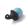 Synthetic Turquoise Dyed Pendants X1-PALLOY-TA00114-3