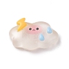 Translucent Cloud Resin Cabochons LS-RESI-K019-03D-1