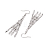 304 Stainless Steel Link Bar Dangle Earrings EJEW-JE05965-02-4