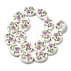 Hand Painted Oval Porcelain Beads PR-CBA03B0-01C-4