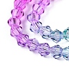 Baking Painted Glass Bead Strands DGLA-A039-T6mm-A011-3