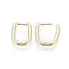 Brass Huggie Hoop Earrings EJEW-F245-04G-A-2