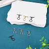 7Pcs Ring Brass Toggle Clasps KK-TADJ0001-22-4