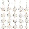 20Pcs Electroplate Sea Shell Pendant Decorations HJEW-BM00068-1