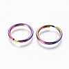 Ion Plating(IP) 304 Stainless Steel Split Key Rings LS-STAS-G201-08A-M-2
