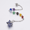 Natural & Synthetic Mixed Stone Dowsing Pendulums MAK-P009-C-3