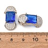 Brass Pave Blue Cubic Zirconia Pendants CU-CBADD64-15P-3
