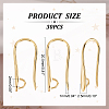 30Pcs Rack Plating Brass Earring Hooks KK-DC0002-39-2