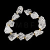 Raw Rough Natural Quartz Crystal Beads Strands G-Z131-J01-01-3