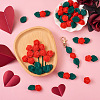 DIY Rose Flower Nursing Necklaces Making Kit for Kids Chewing Teething DIY-TA0006-35-8
