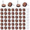 50Pcs Wood Stud Earring Finding FIND-SP0001-19B-1