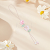 1Pc Flower Ceramics Phone Hand Strap Chains HJEW-BM0001-50-7