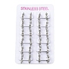 Non-Tarnish Polishing 304 Stainless Steel Spike Rivet Hoop Earrings for Women EJEW-M001-05P-3