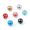 Craftdady 70Pcs 7 Style AB-Color Plated & Bubblegum & Solid Color & Spray Painted Transparent Acrylic Beads MACR-CD0001-03-2