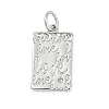 Brass Micro Pave Cubic Zirconia Pendants KK-G522-26P-1