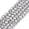 Electroplate Glass Beads Strands LS-EGLA-A044-P3mm-A19-1