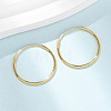 925 Sterling Silver Huggie Hoop Earrings EJEW-C179-05B-G-2