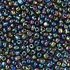 6/0 Electroplated Iris Round Glass Seed Beads X-SEED-A009-4mm-605-2