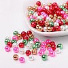Christmas Mix Pearlized Glass Pearl Beads HY-X006-6mm-05-1