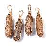 Natural Picture Jasper Big Pendants G-T122-70D-1