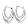 Non-Tarnish Ltter V 304 Stainless Steel Hoop Earring EJEW-H013-11P-1