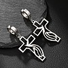201 Stainless Steel Clip-on Earrings FS-WGD509B-09-1