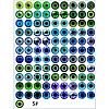 Printed Transparent Glass Cabochons GL-CBAA22A-16-2