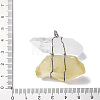 Natural Quartz Crystal & Lemon Quartz Nuggets Big Pendants G-K338-43P-06-3